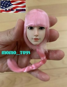 1//6 Female Head Sculpt REMOVABLE WIG For 12/'/' PHICEN TBL Hot Toys Figure ❶USA❶