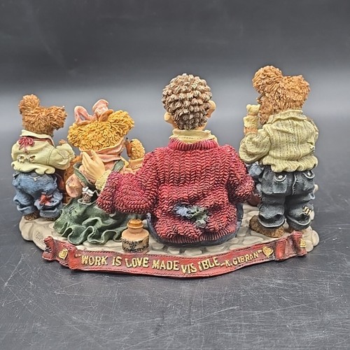 Boyds Bears Bearstone Figurine T H B Work Is Love Made Visable Limited Edition - Picture 6 of 8