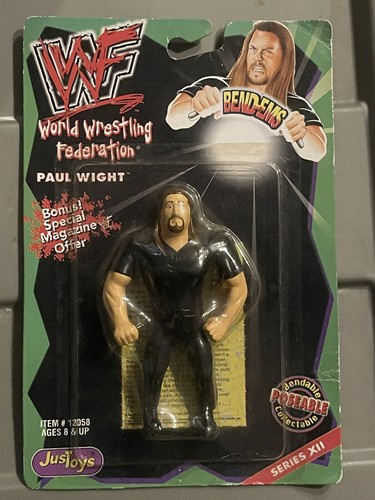 WWF PAUL WIGHT Bend-Ems Series XII JusToys 1999 Se...
