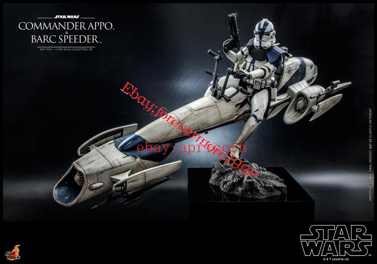 Hot Toys TMS076 Star Wars 1/6 Appo Flying Motorcycle Action