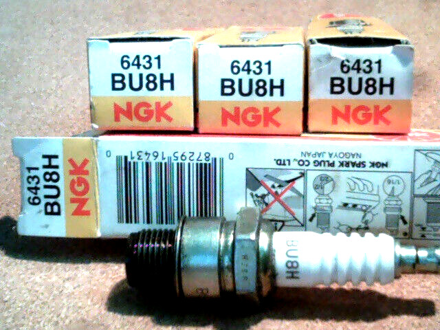 Lot of 4 NIB NGK Spark Plugs BU8H / 6431 - NGK Standard Series Spark Plugs