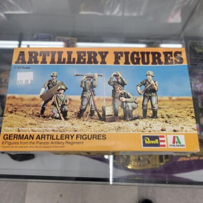 Vintage Artillery Figures German Artillery Revell Italaerei Never Used Sealed