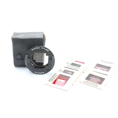 Sankyo Makrotiteler f. LXL255 9 x Folien mit Etui + Sehr Gut (257999)