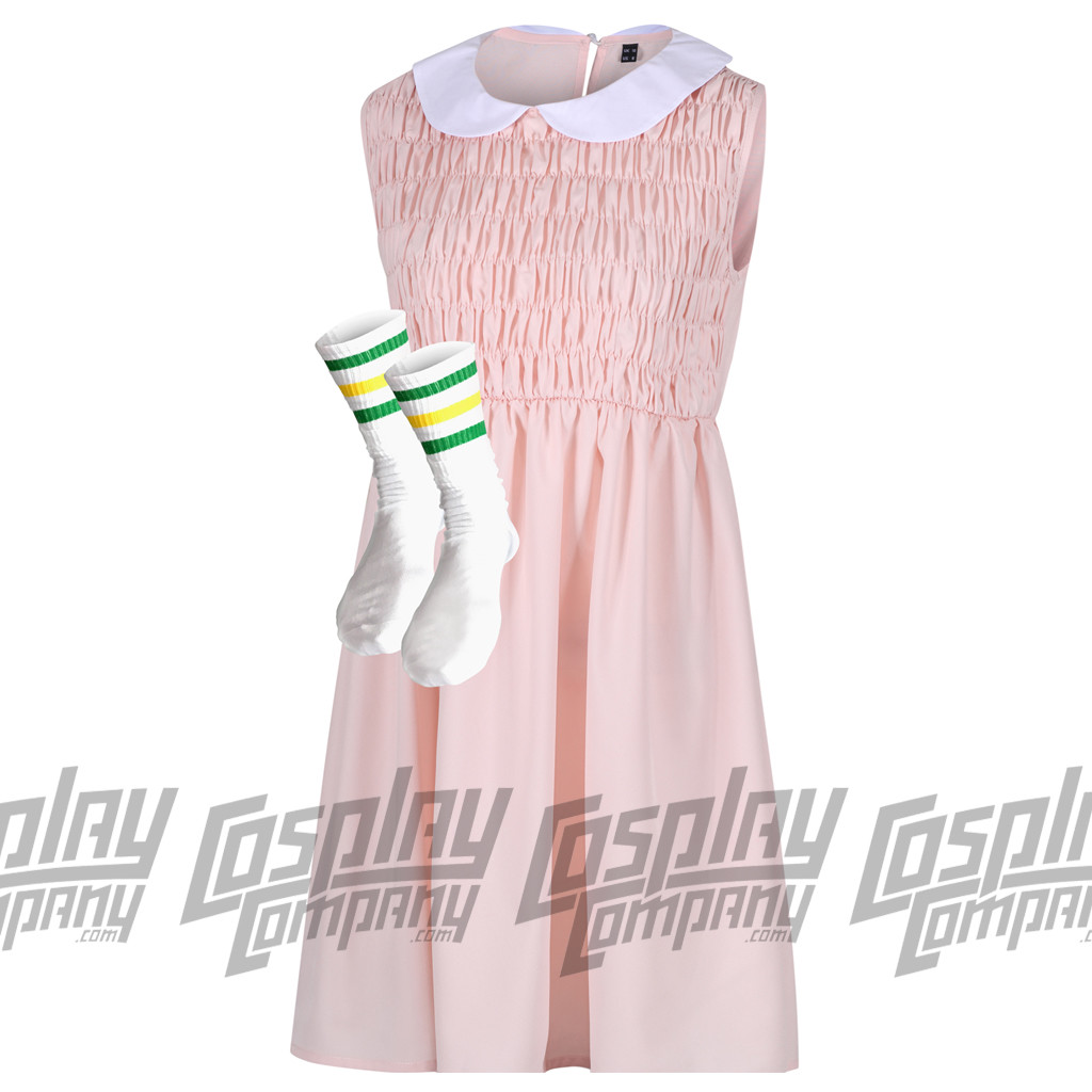 Once Vestidos y Calcetines Extraño Cosplay Disfraz Elegante Vestido Cosas Conjunto Camiseta