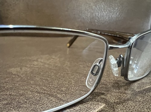 Anne Klein Eyeglasses Frames AK 9078 469-S Brown Rectangular Full Rim 54-17-135 - Picture 3 of 7