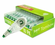 Tombow MONO Hybrid Style Correction Tape 1/6" x 394" Non-Refillable 10/Pack