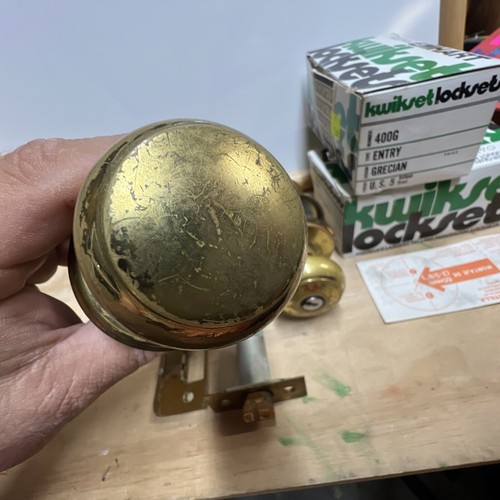 Lot Of 2- KWIKSET LOCK-SETS- OR EMHART WEISER As Is Vintage With Key- & Boxes - Picture 5 of 16