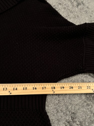 Calvin Klein Sweater Womens M Brown Cable Knit Cowl Neck Tunic Pullover - Picture 3 of 5