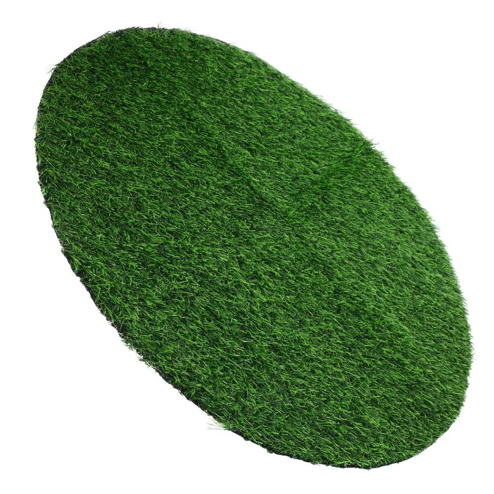 Simulated Grass Round Table Mat Green Artificial Tabletop Grass Mat ...