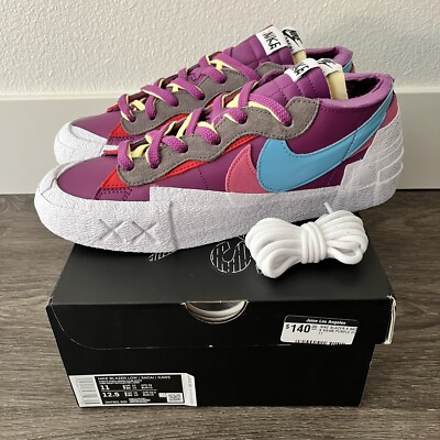 KAWS Sacai Nike Blazer Low Purple Teal Blue - New Size 11 Ships ASAP