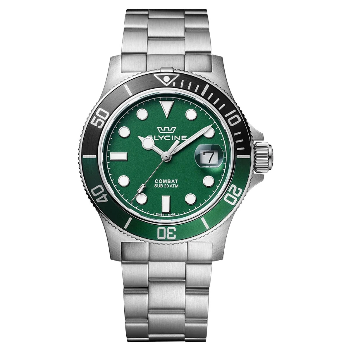 Glycine Combat Sub 42 Date Analog Quartz GL1014 eBay