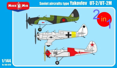Mikro Mir 144-019 - 1/144 Yakovlev UT-2/UT-2M, Soviet aircraft, scale model kit