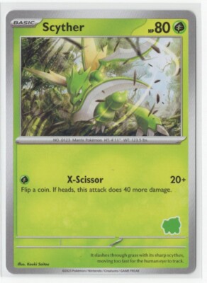 Pokemon - My First Battle - Scyther - Stamped | eBay
