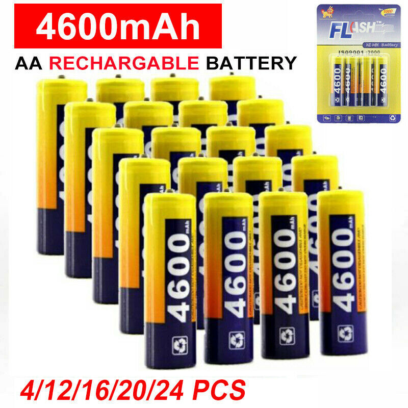 High-Capacity Rechargeable AA AAA Lithium NiMH Batteries 2600mAh-4600mAh 1.2V-image