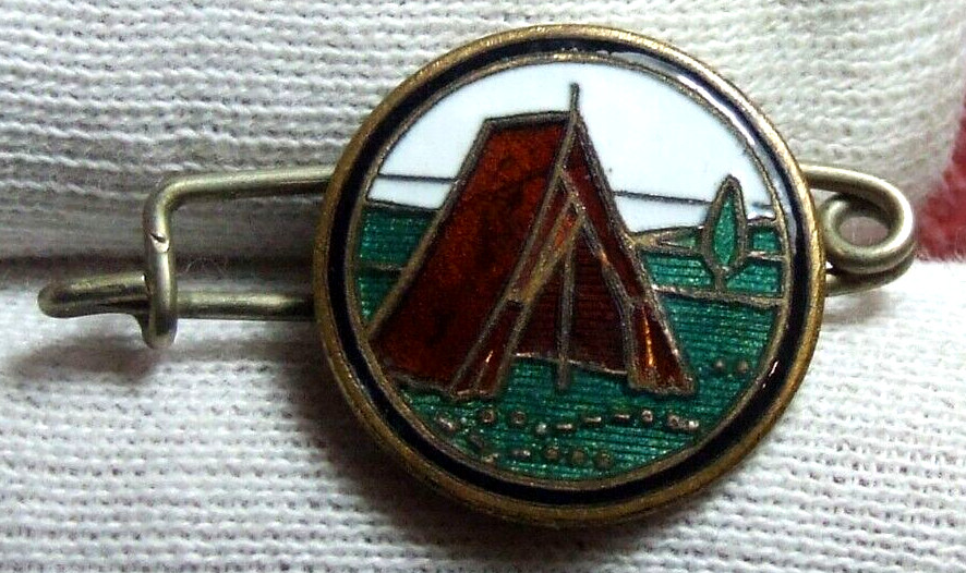 Vintage Tienda Esmaltado Scout de France Pin Solapa Insignia para Identificar