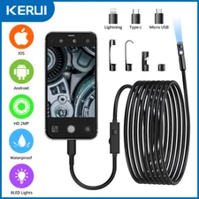 8LED Wireless Endoscope WiFi Borescope Inspection Camera USB For iOS Android