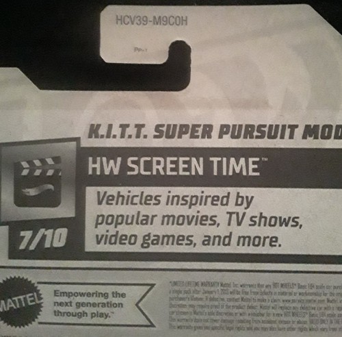 Hot Wheels K.I.T.T. Super Pursuit Mode Knight Rider HW Screen Time 7/10 133/250 - Picture 6 of 9