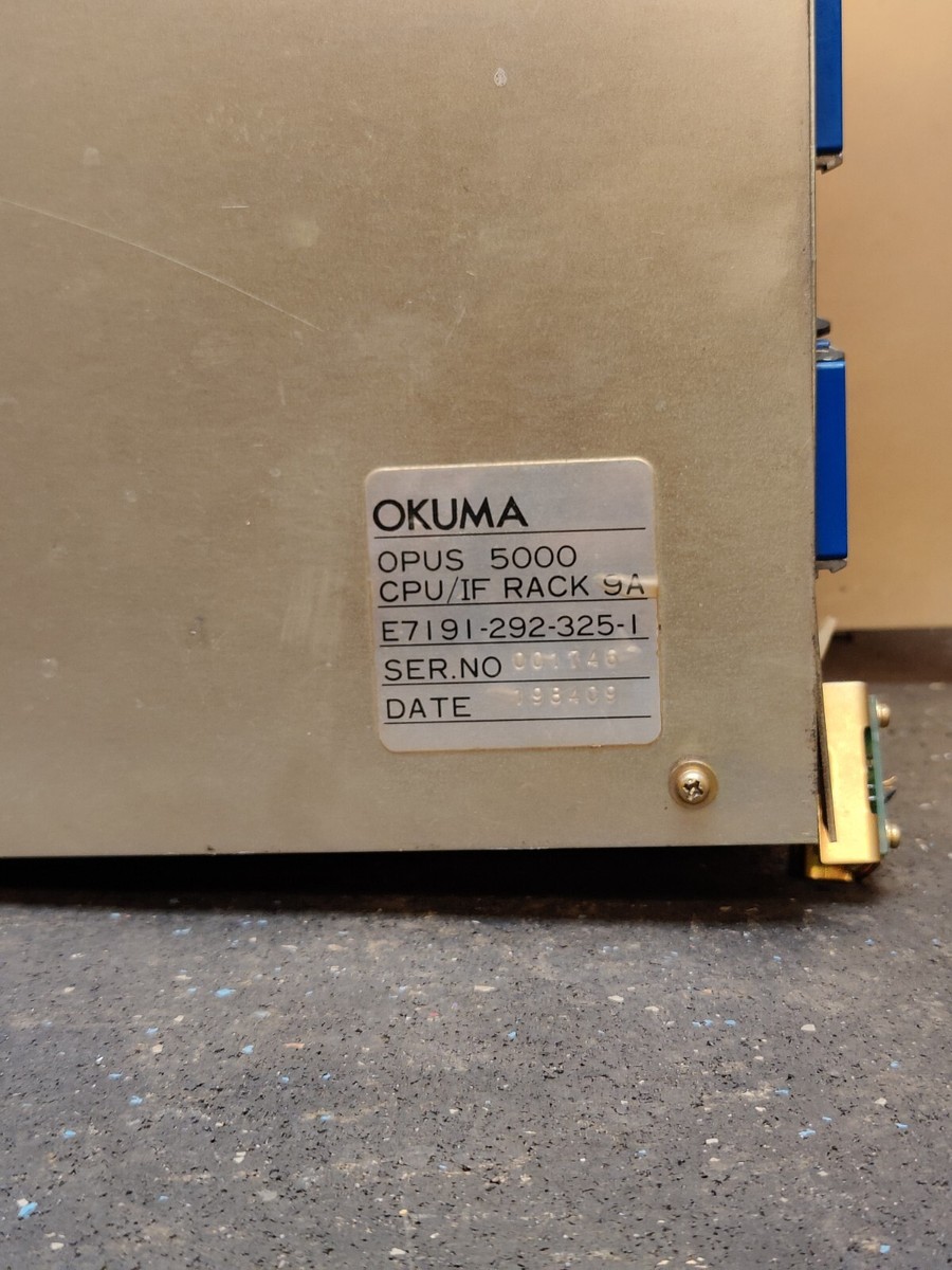OKUMA OPUS 5000 CPU/IF PACK 9A E7191-292-325-1 | eBay OKUMA OPUS 5000 CPU/IF PACK 9A E7191-292-325-1 | eBay