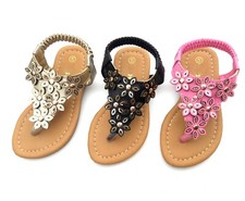Baby Infant Toddler Girls Thong Sandals Size 1-6 New