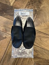 New Bloch S0499G Black Leather Elasta Bootie Dance Shoes Size 1 M