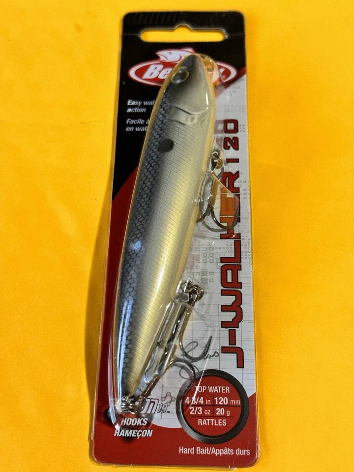 "Lote de 2 Berkley J Walker 120 4 3/4"" 2/3 oz MF Shad/MF Frog" Foto 2 de 4