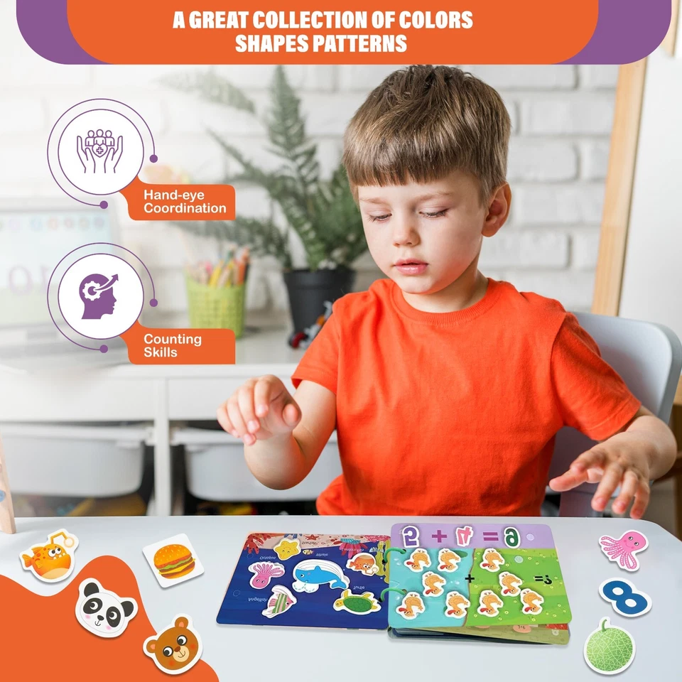 Libro ocupado para niños pequeños, libro Montessori ocupado para niños para desarrollar liderazgo Foto 4 de 4