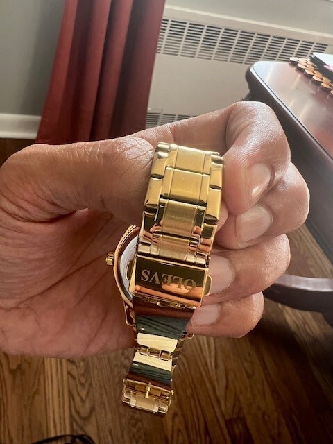 Olevs Gold Watch View 3