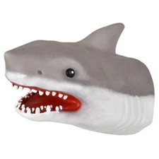 Rhode Island Novelty - STRETCHY SHARK HAND PUPPET [Gray] (6 inch) - New