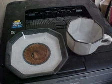 Marshall Studios Martz Pottery MCM Cup(s) & Saucer(s)