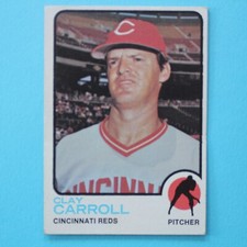 1973 Topps Baseball #195 Clay Carroll - Excellent Condition
