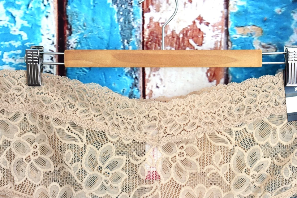 Mujer NOBO No Boundaries Encaje Hipster Bragas Ropa Interior XXXLARGE Beige NUEVO Foto 3 de 4