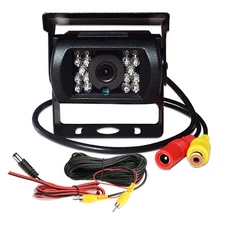 18 IR CCD RCA Backup Camera 12-24v Rear View 10m cable For Heavy Duty Camera