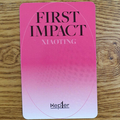 Xiaoting Official Photocard kep1er Album First Impact Genuine