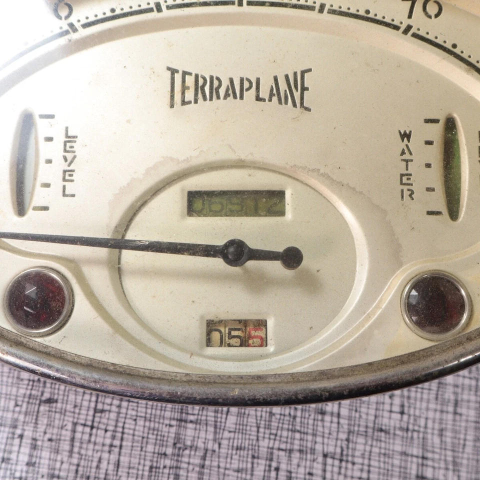 34-35 Hudson Terraplane Instrument Cluster Speedometer w/Gas & Water Level, Trip Foto 2 de 4