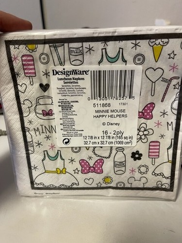 Minnie Mouse Happy Helpers Luncheon Napkins 16ct. Party Supply New!!! - Picture 2 of 2