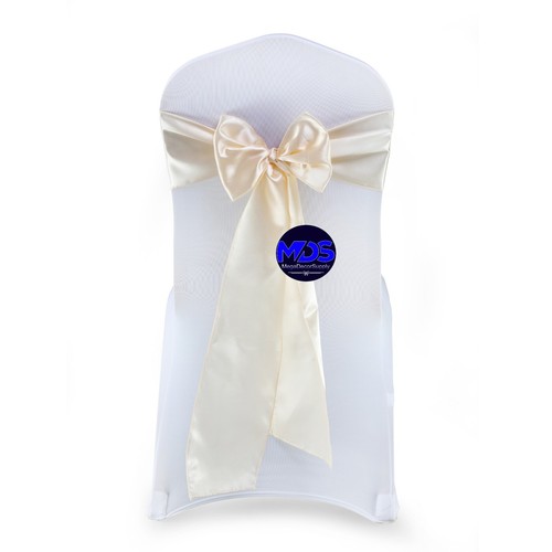 75 Satin Chair Sashes Fuller Chair Cover Bows for Wedding Party decoration NEW - Picture 35 of 44