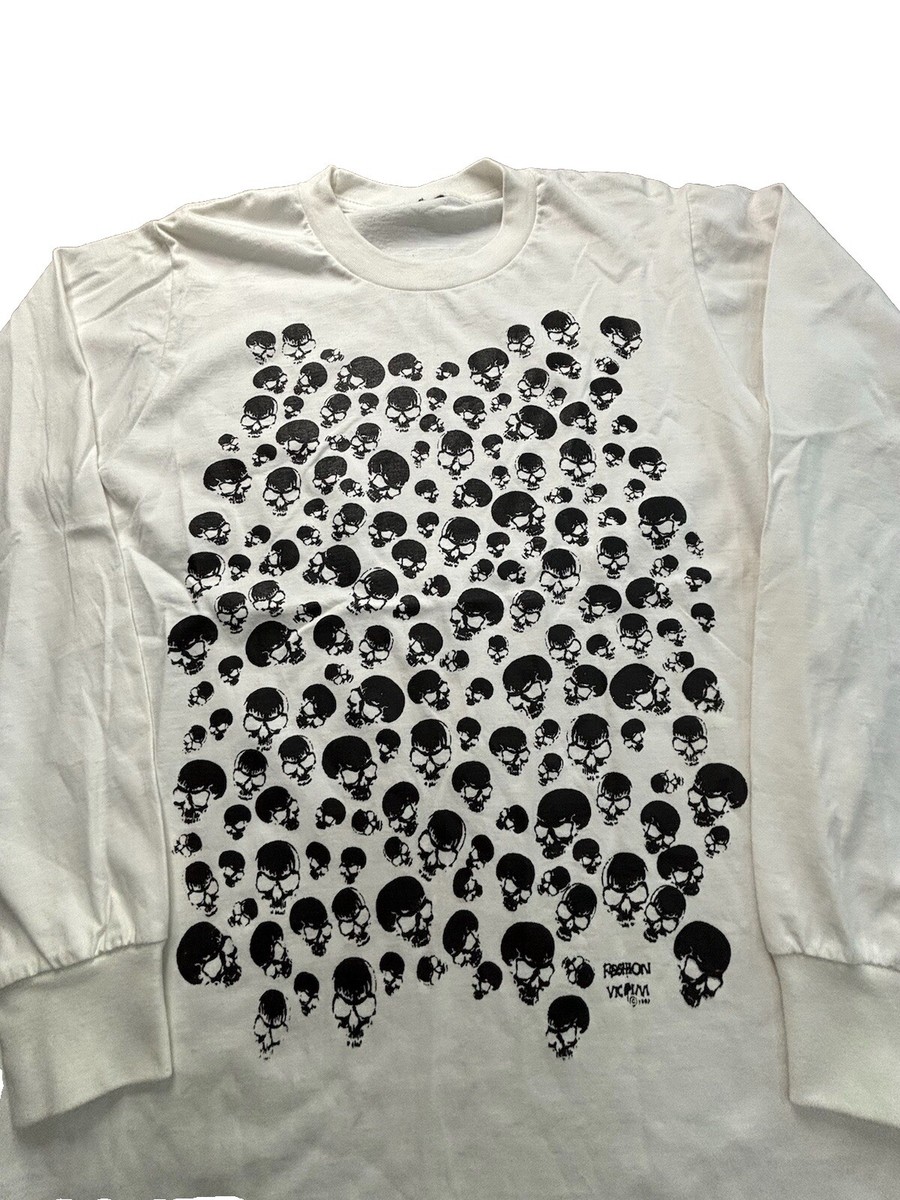 Vintage Fashion Victim Long Sleeve T-Shirt Skulls 1991 | eBay