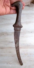 Antique Iron Mughal Ware Hunting Dagger Old Unique Beautiful Handle Katar Knife