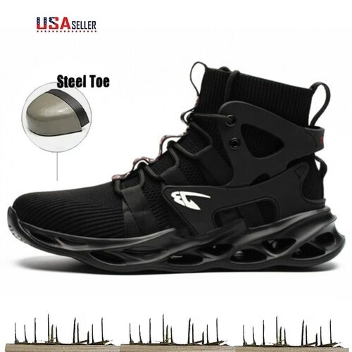 Men's Steel Toe Safety Shoes Lightweight Breathable Work Sneakers for Daily Use - Afbeelding 1 van 18
