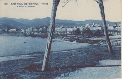 Postkarte Sant Feliu von / Aus Guixols - Strand - L.Roisin 140
