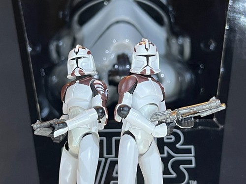 2008 Star Wars Clone Wars Clone Trooper Boost x2 Ambush at Abregado Loose Hasbro - Picture 4 of 9