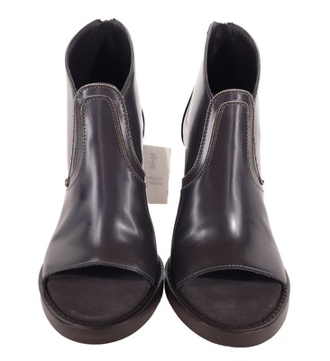 Brunello Cucinelli Open Toe Monili Ankle Bootie 37 US 7 New Defect Brown