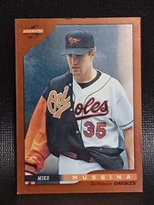 1996 Score Baseball Dugout Collection #B26 Mike Mussina Orange 26 of 110