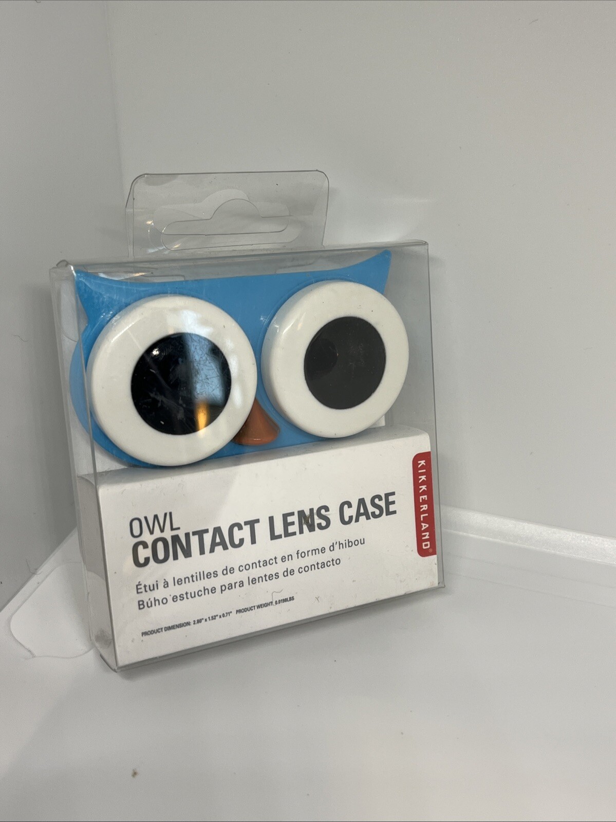 porta lenti a contatto gufo per vista da borsa contact lens case