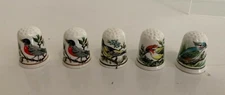 Birds Queens Thimbles Fine Bone China Made in England Robin Oriole Kingfisher
