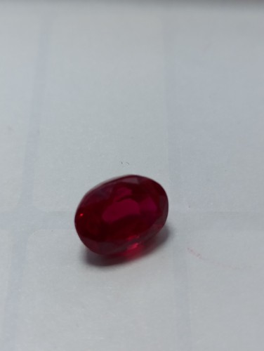 Ruby Corundom Faceted Cut Gemstone 10x12 mm Oval Gemstone - Picture 4 of 8