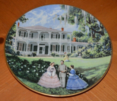 10 1/4'' LARGE PLATE SOUTHERN LANDMARK SERIES JOHN ALAN MAXWELL ''ELMSCOURT''