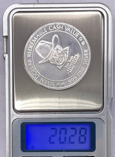 Sam Boyd's California Hotel Seven Dollar Casino Token / Coin .999 Silver Oahu - Picture 14 of 15