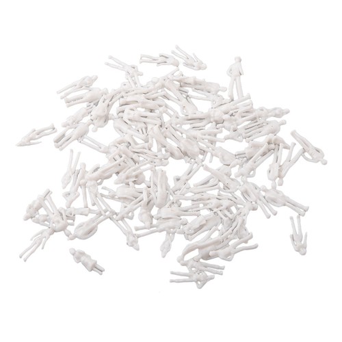 100 pezzi scala 1:75 calibro OO 00 modellismo ferroviario figure plastica non di - Photo 4/12