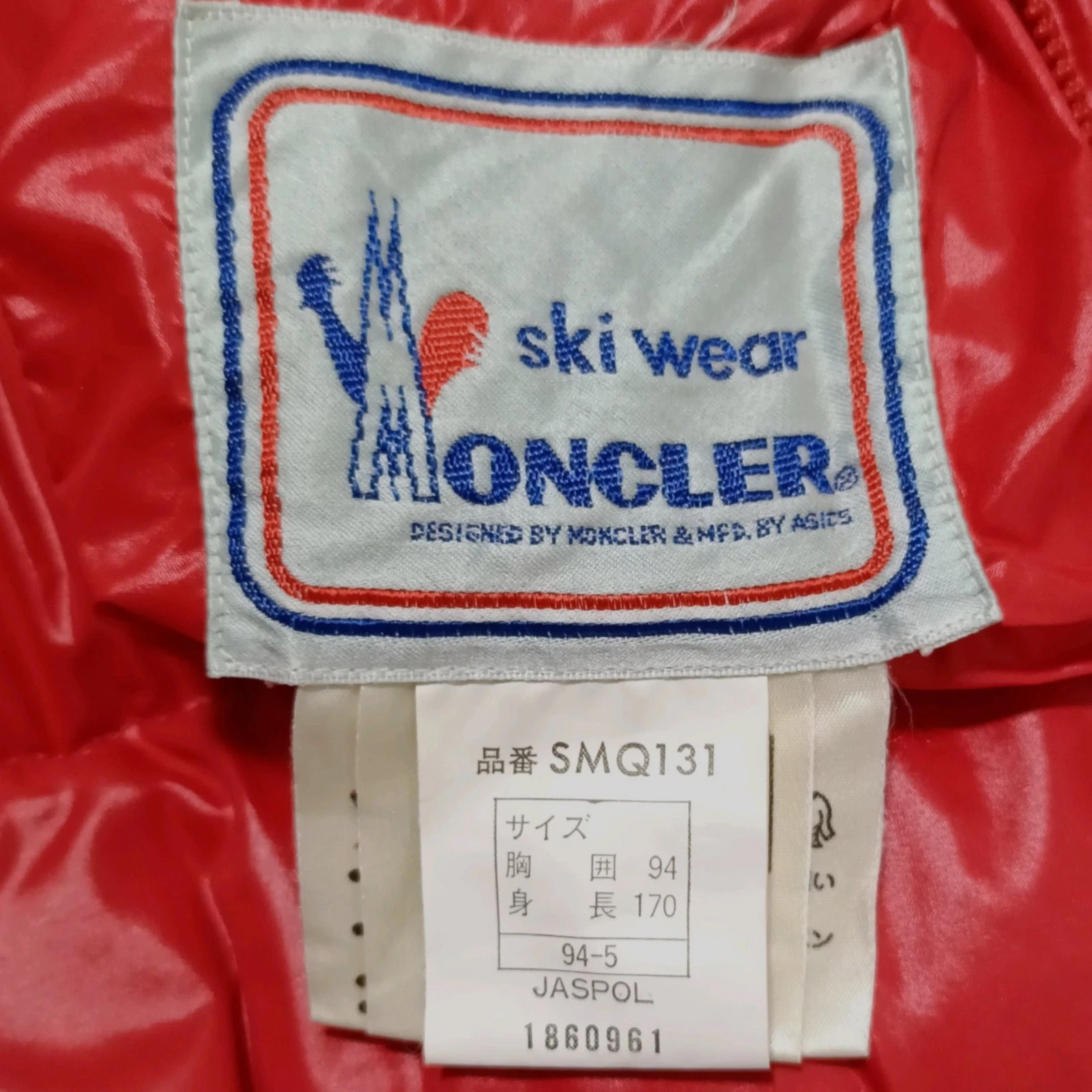 Moncler Vintage Reversible Down Puffer Jacket Red/Blue Quilted Full Zip Mens M image 11